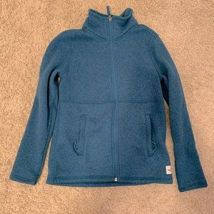 Teal North Face Zip Up